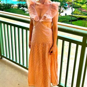 Suboo Ruffle Cutout Dress